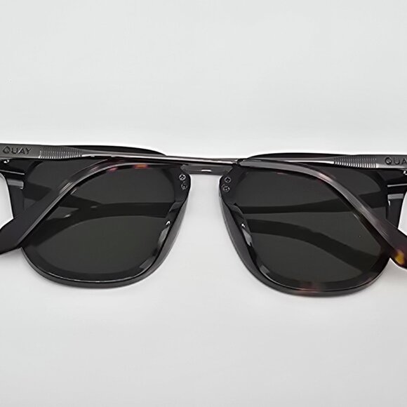 Quay Australia Jackpot Remixed Tortoise Frame Polarized Green Lens Sunglasses - Picture 12 of 16